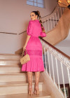 Vestido Tricoline Pink Luzia Fazzolli